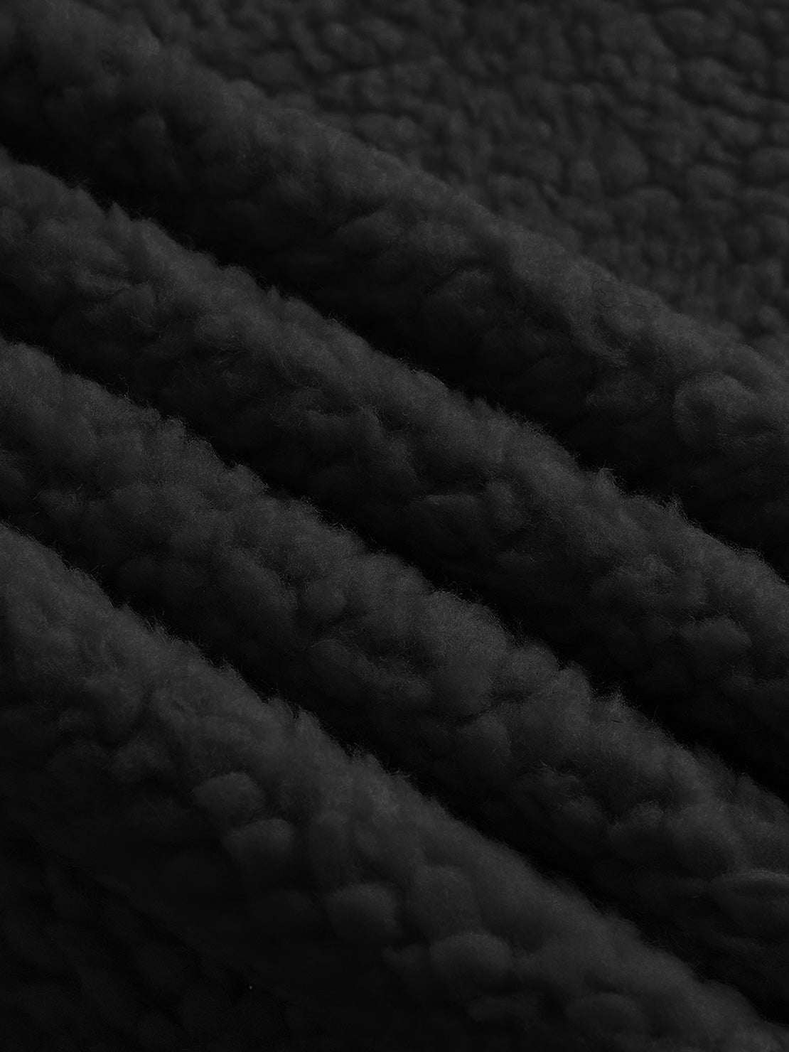 Faux suede sherpa coat with contrast collar and mid-thigh length for lightweight warmth and relaxed fit