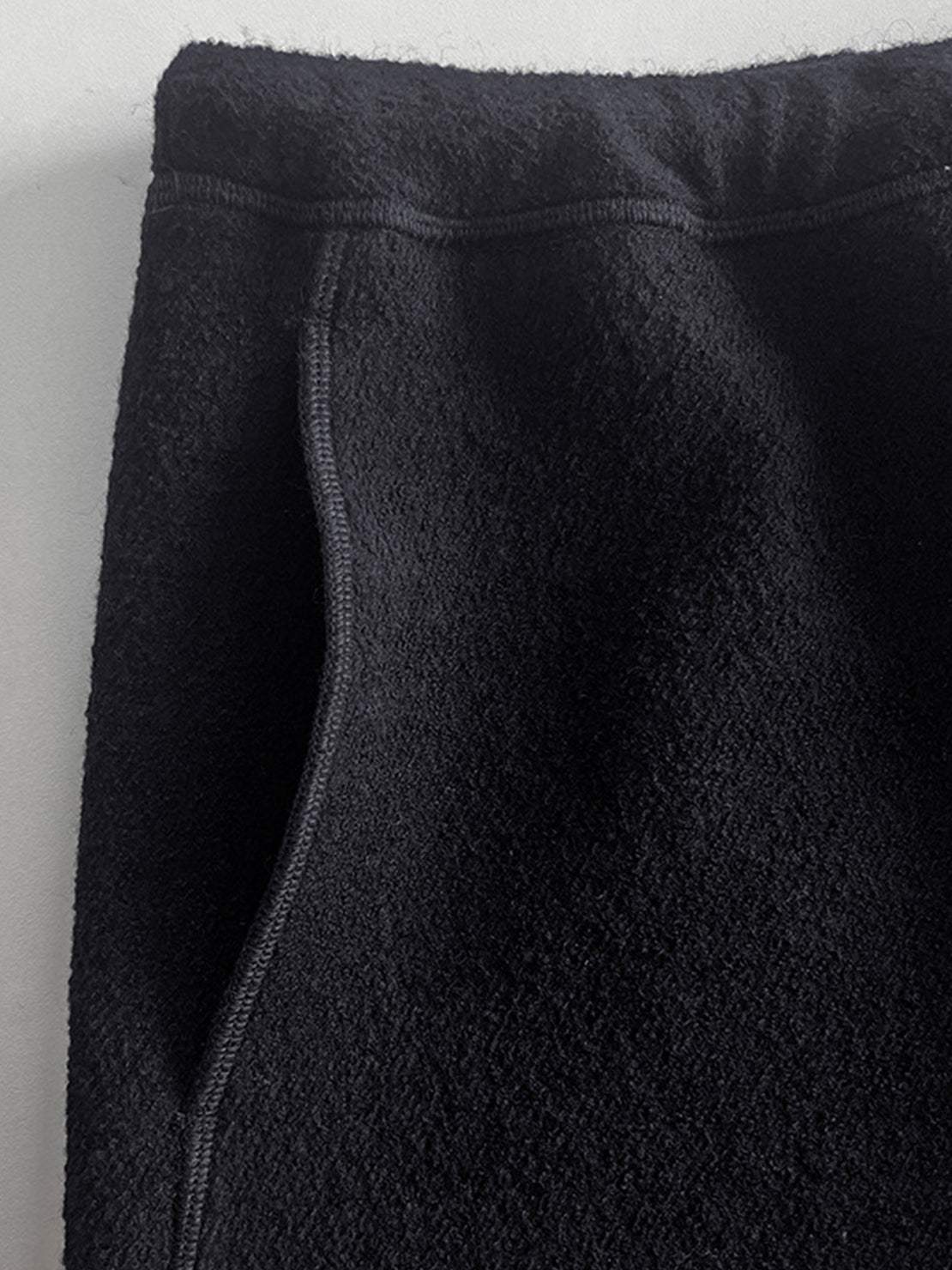 Lightweight wool wide leg pants in wool-lyocell blend with soft brushed texture and relaxed fit