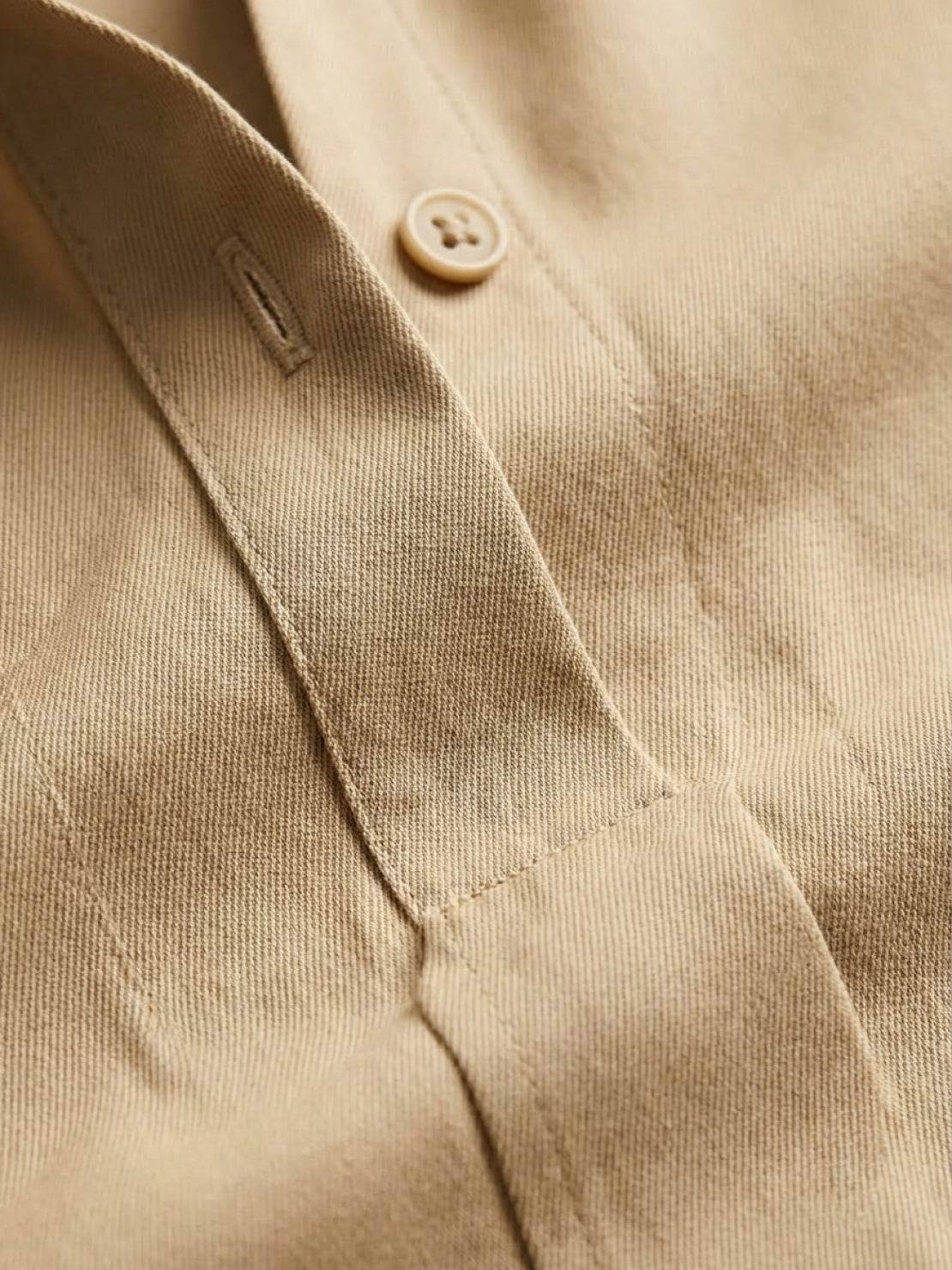 Wrinkle-free maxi button-down dress with point collar and chest pockets