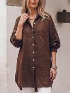 relaxed oversized 100% cotton linen shirt with dropped shoulders and back pleat detail