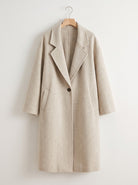 Double-Faced Wool-Blend Long Coat