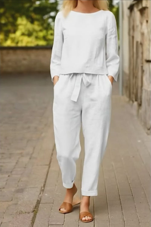 Cotton-Linen Monochrome Capsule