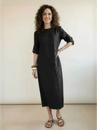 The Pure Cotton Elegance Dress in soft, breathable 100% cotton ideal for travel and year-round wear